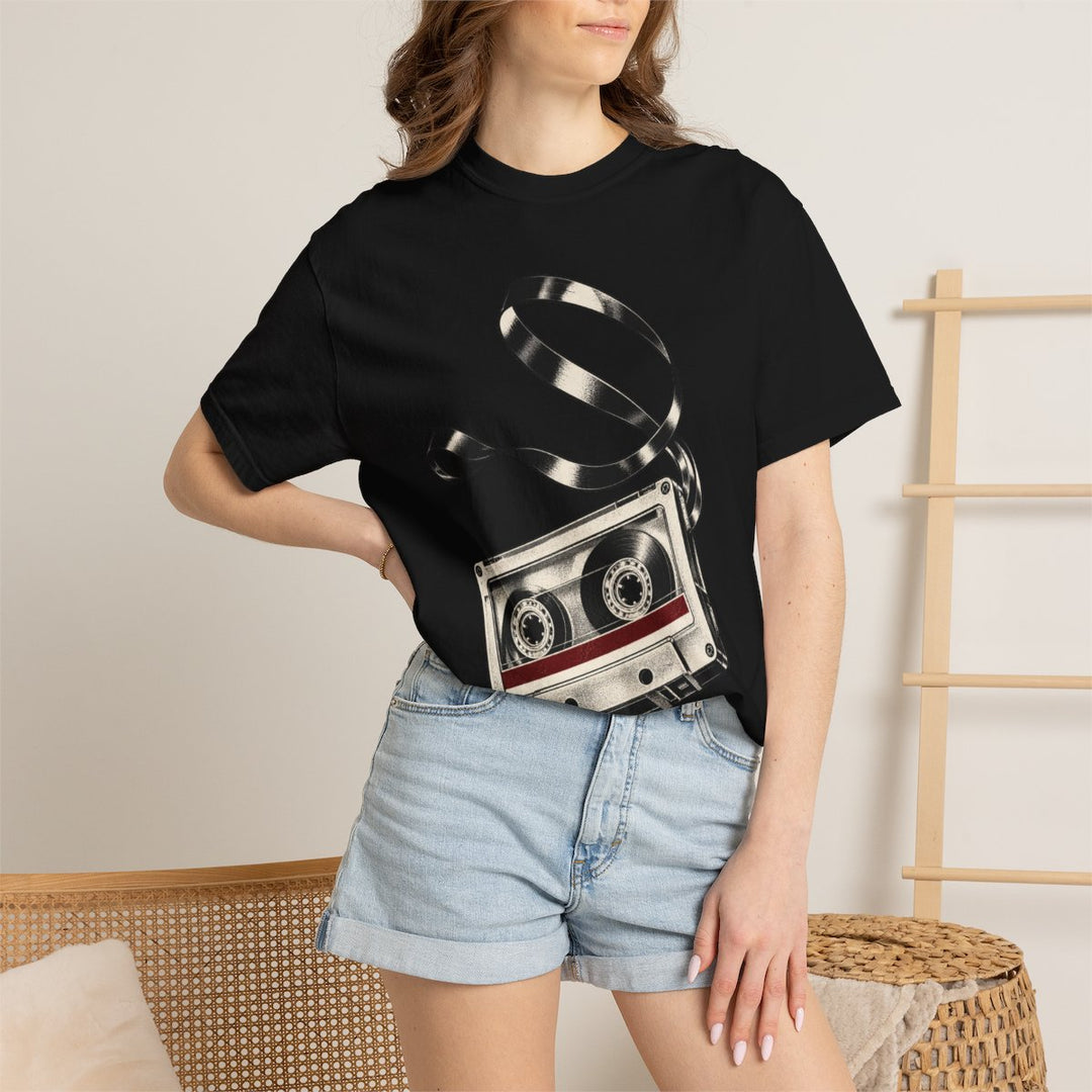 Midnight Mixtape Cassette Front Print Tee