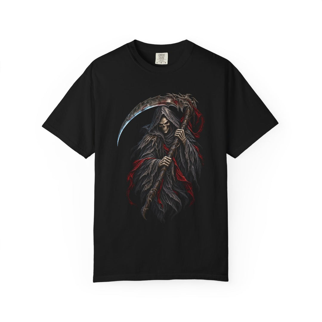 Last Confession Hooded Reaper Front Print Tee