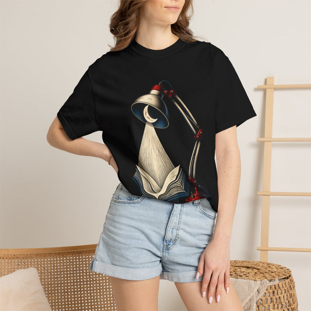 Last Light Reader Desk Lamp Front Print Tee