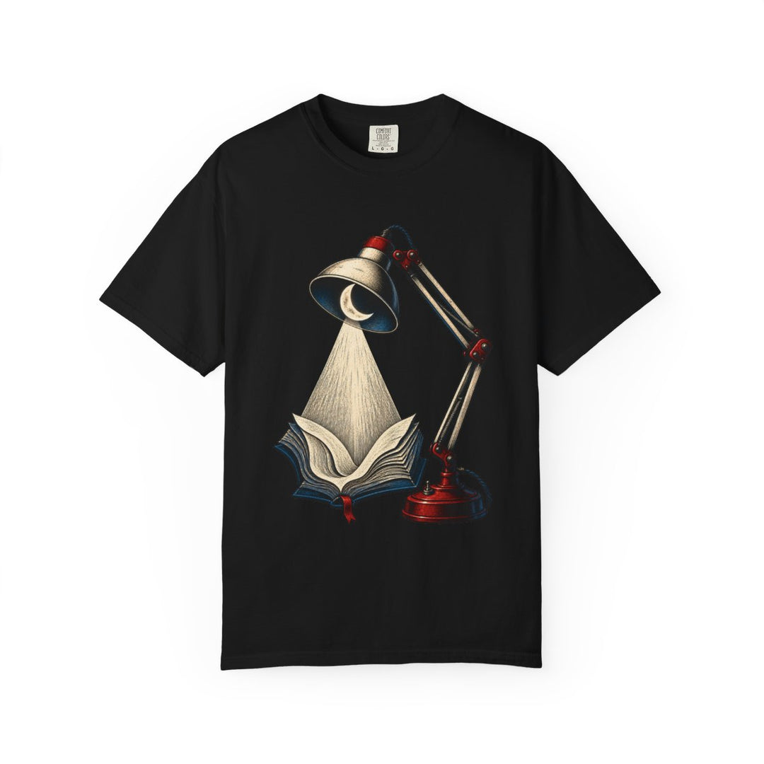 Last Light Reader Desk Lamp Front Print Tee