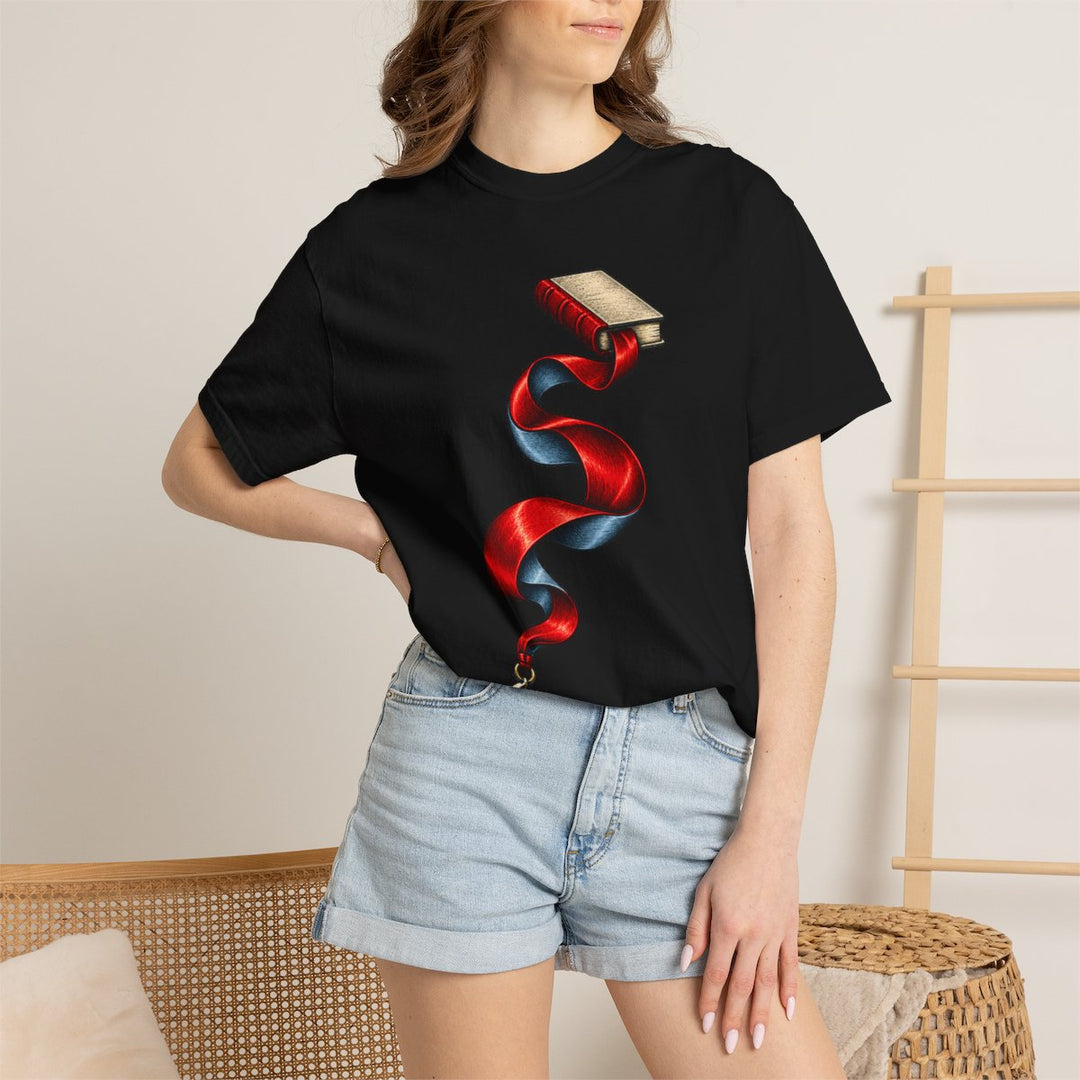 Ribbon Tide Bookmark Front Print Tee