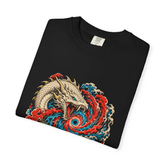 Eye of the Leviathan Front Print Tee folded front print detail