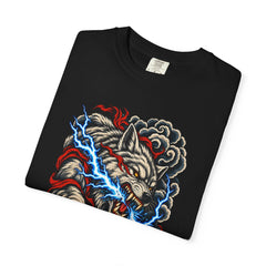 Lightning Eater Front Print Tee folded front print detail