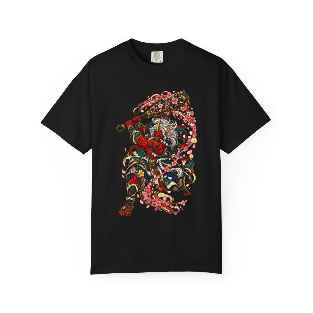 Oni Blossom Guard Front Print Tee