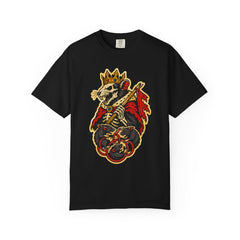 Rat King Standard Front Print Tee large front print on a Black Comfort Colors 1717 tee