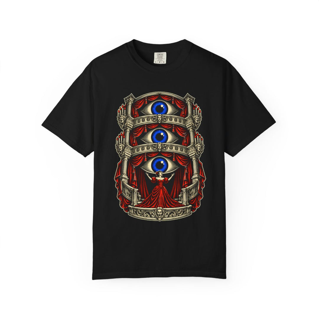 Balcony of Eyes Front Print Tee