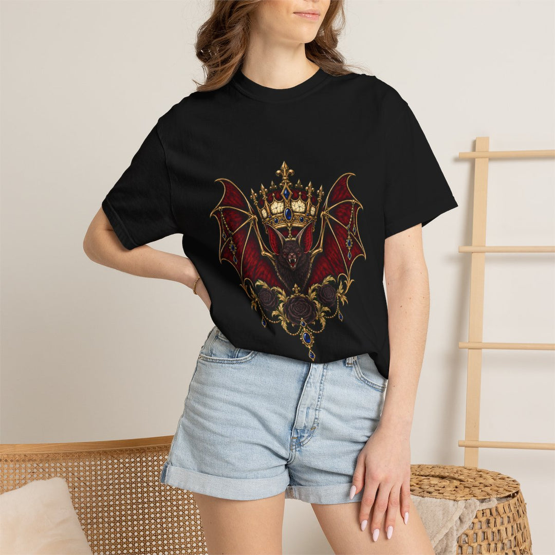 Crowned Bat Nocturne Front Print Tee