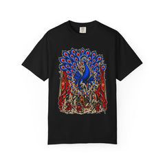 Eyes of the Court Front Print Tee large front print on a Black Comfort Colors 1717 tee
