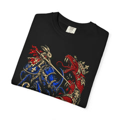 Joust of the Small Front Print Tee folded front print detail