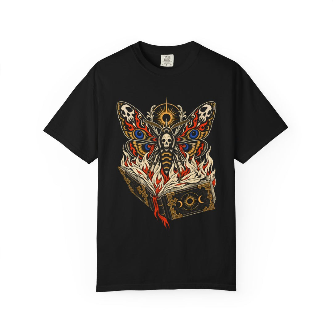 Last Page Moth Front Print Tee