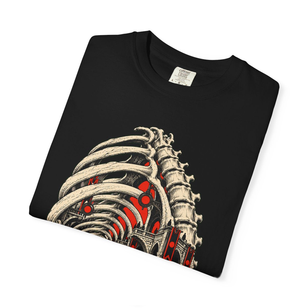 Ribcage Station Front Print Tee folded front print detail
