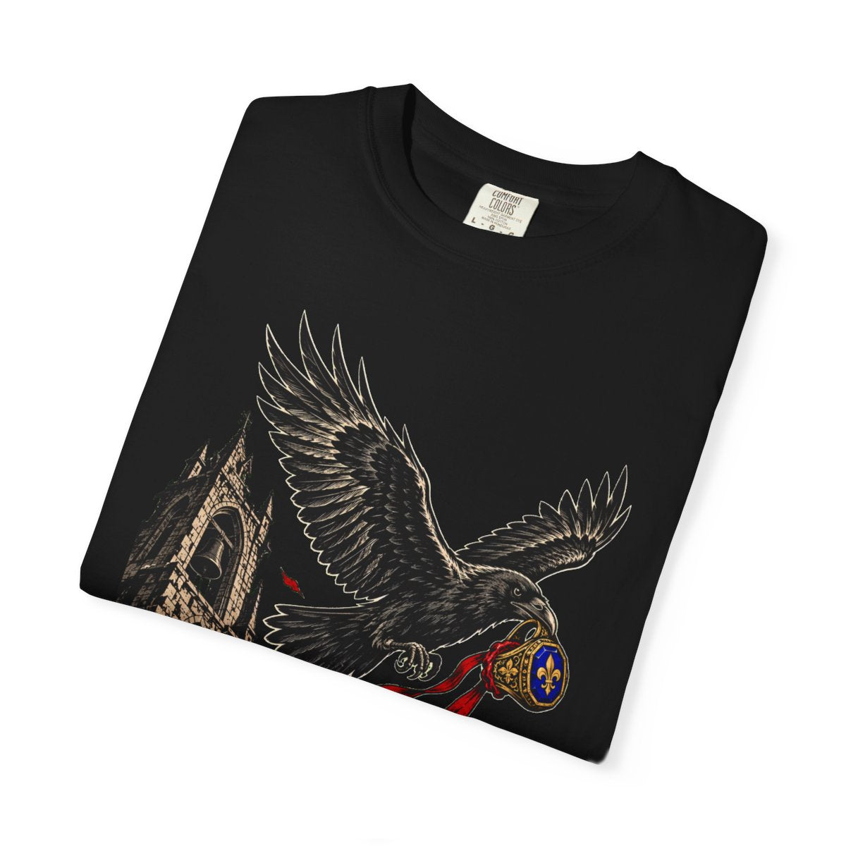 Signet Thief Front Print Tee folded front print detail