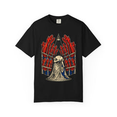 Standing Ovation Front Print Tee large front print on a Black Comfort Colors 1717 tee