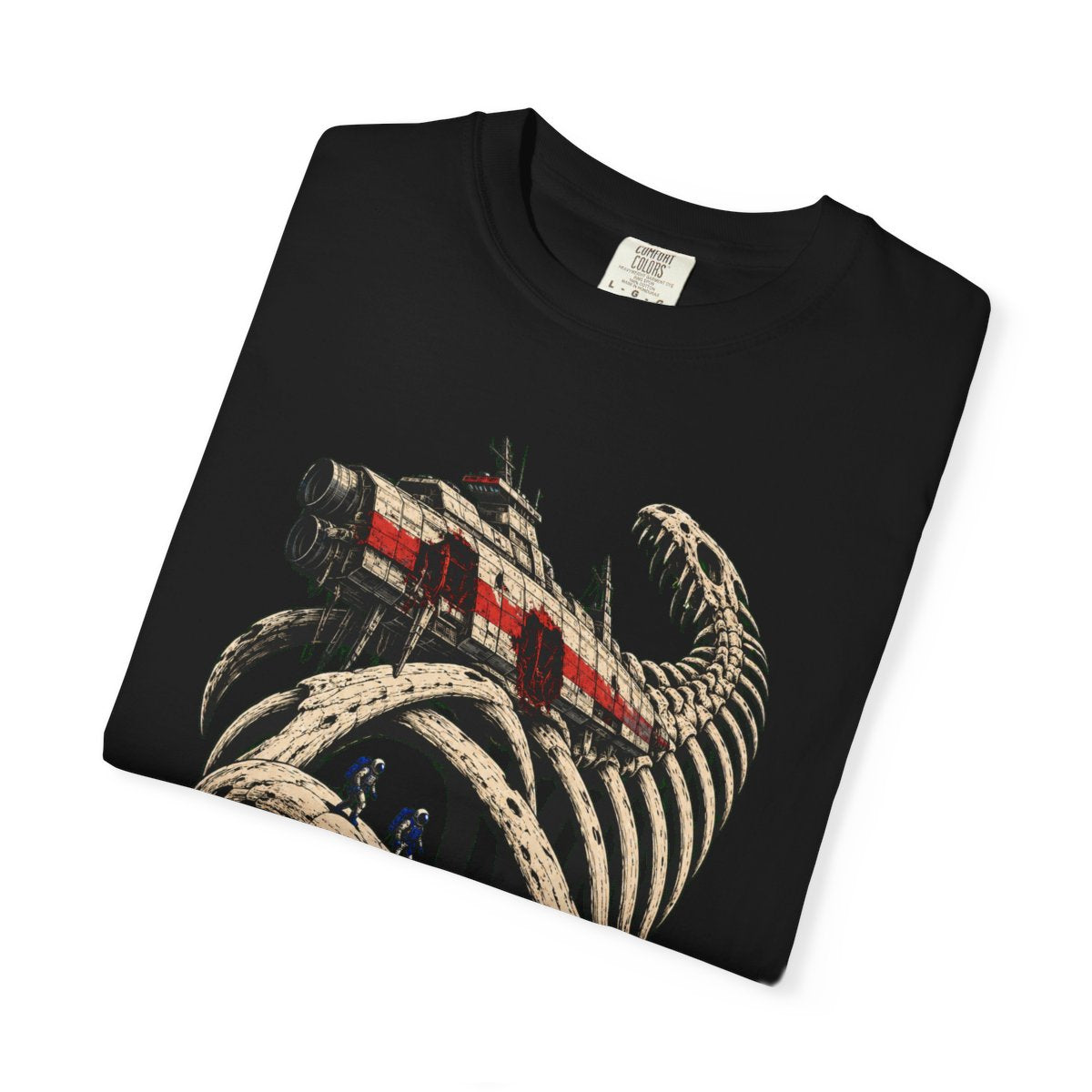 Sunken Above the Stars Front Print Tee folded front print detail