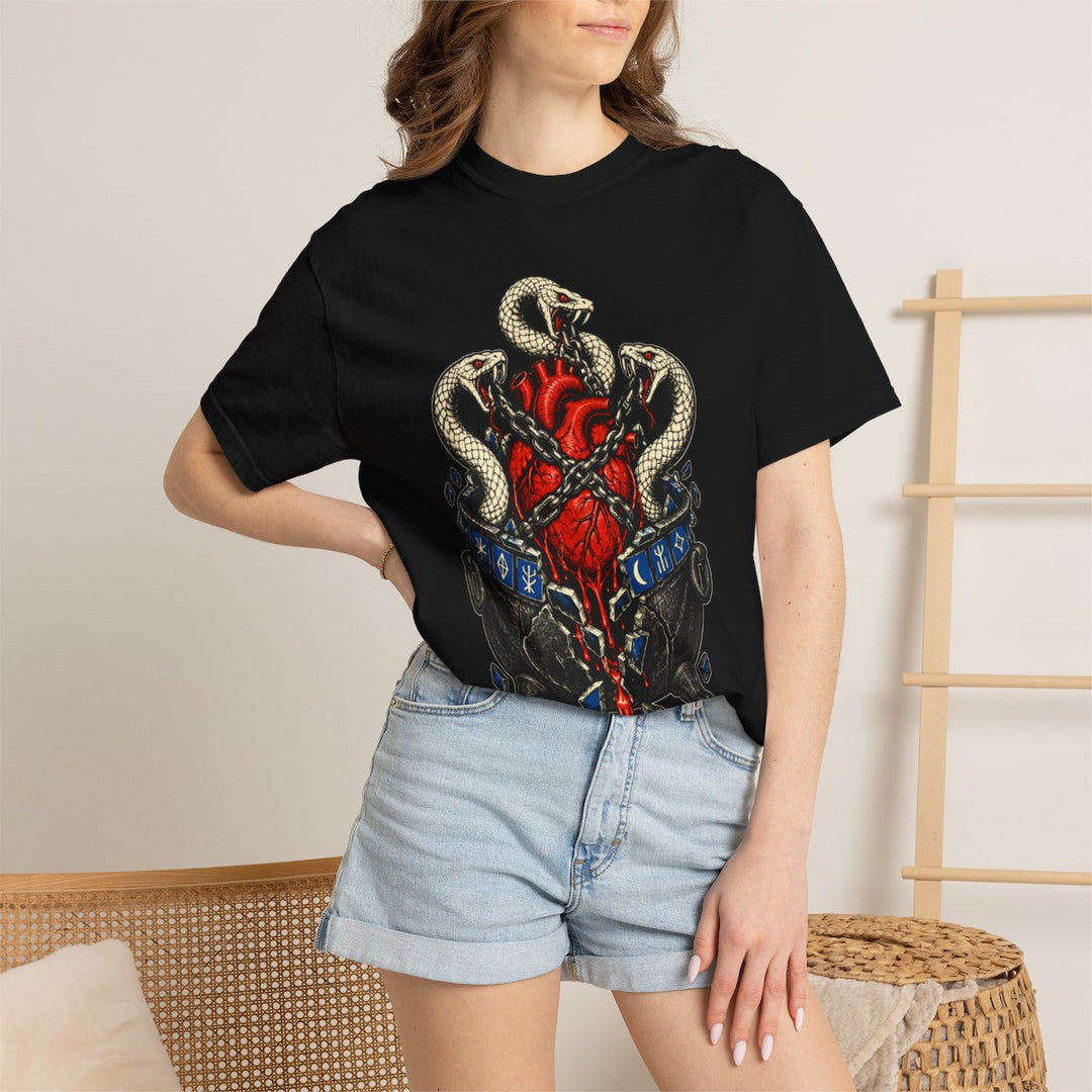 The Cauldron Has a Heart Front Print Tee