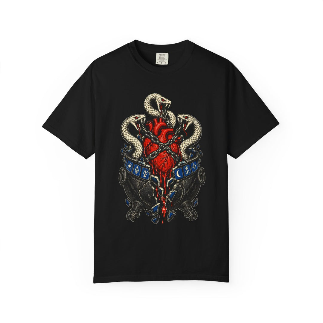 The Cauldron Has a Heart Front Print Tee