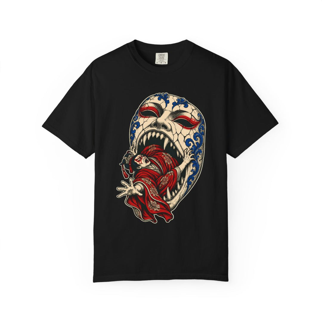 The Mask Eats the Actor Front Print Tee