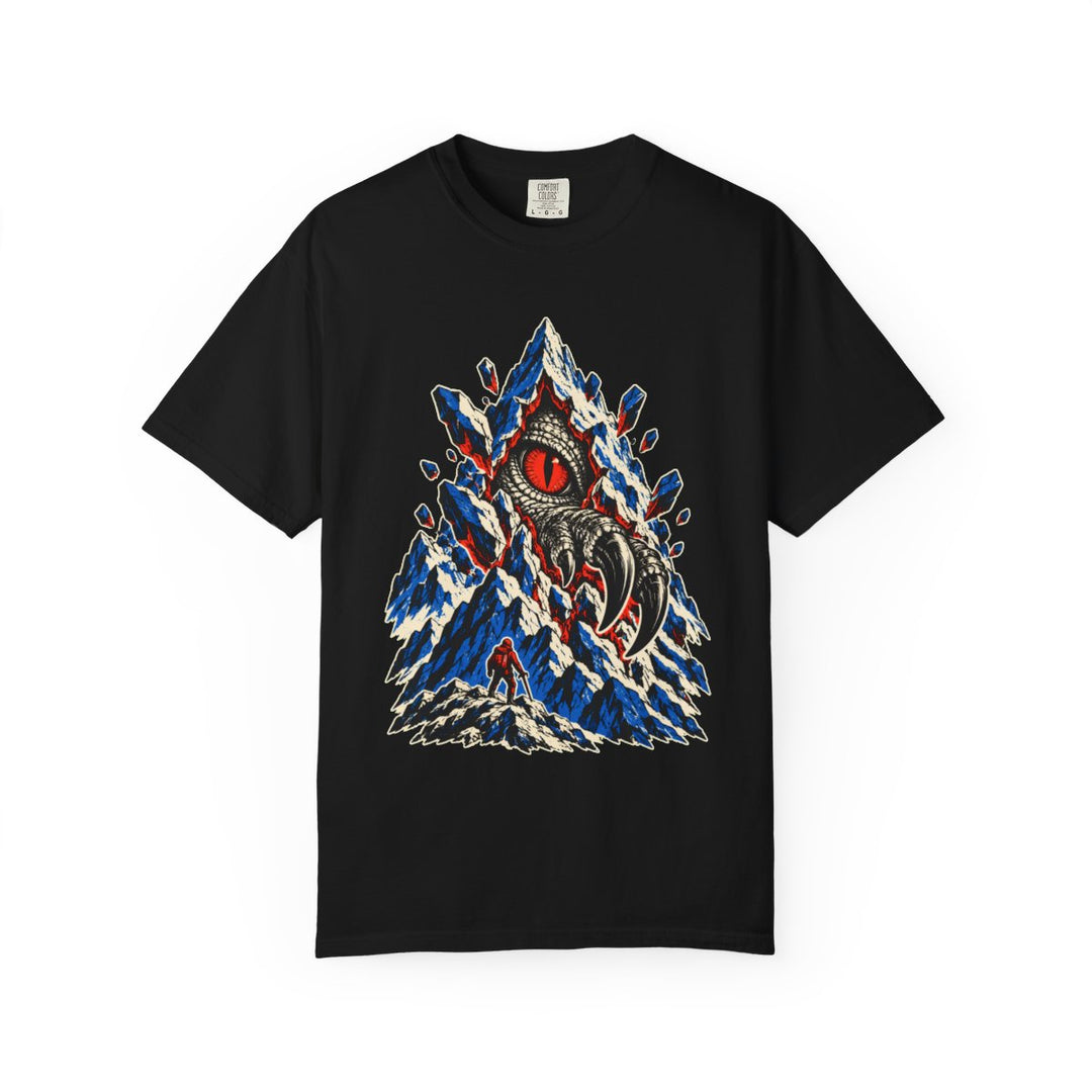The Mountain Is Hatching Front Print Tee