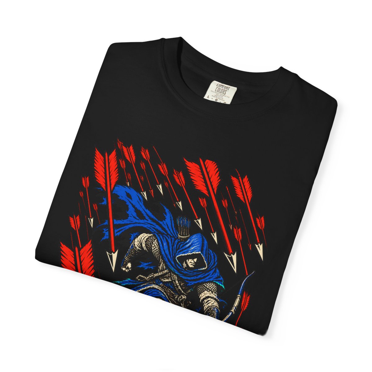 Arrowstorm Front Print Tee folded front print detail