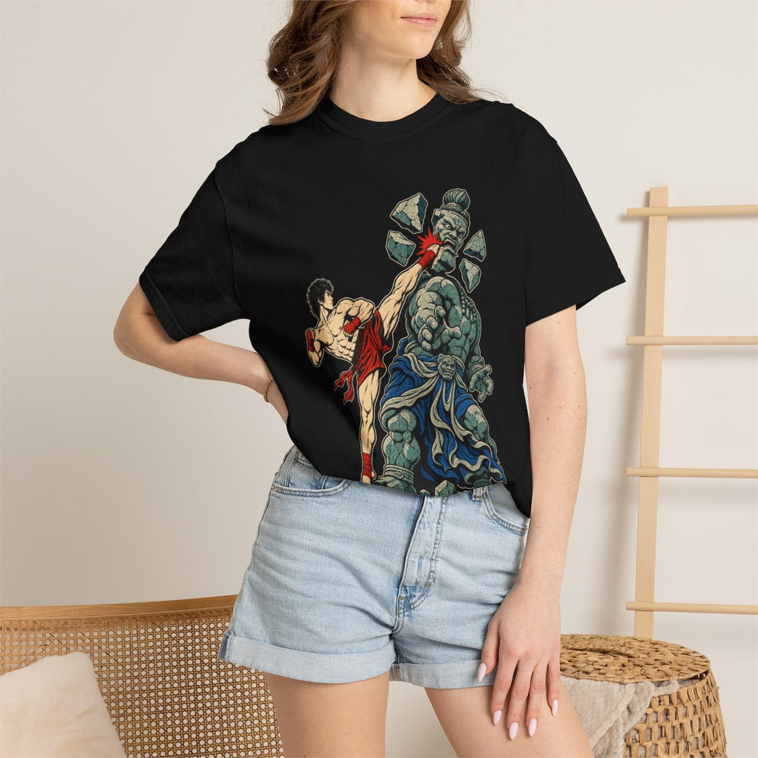 Stone Guardian Kick Front Print Tee