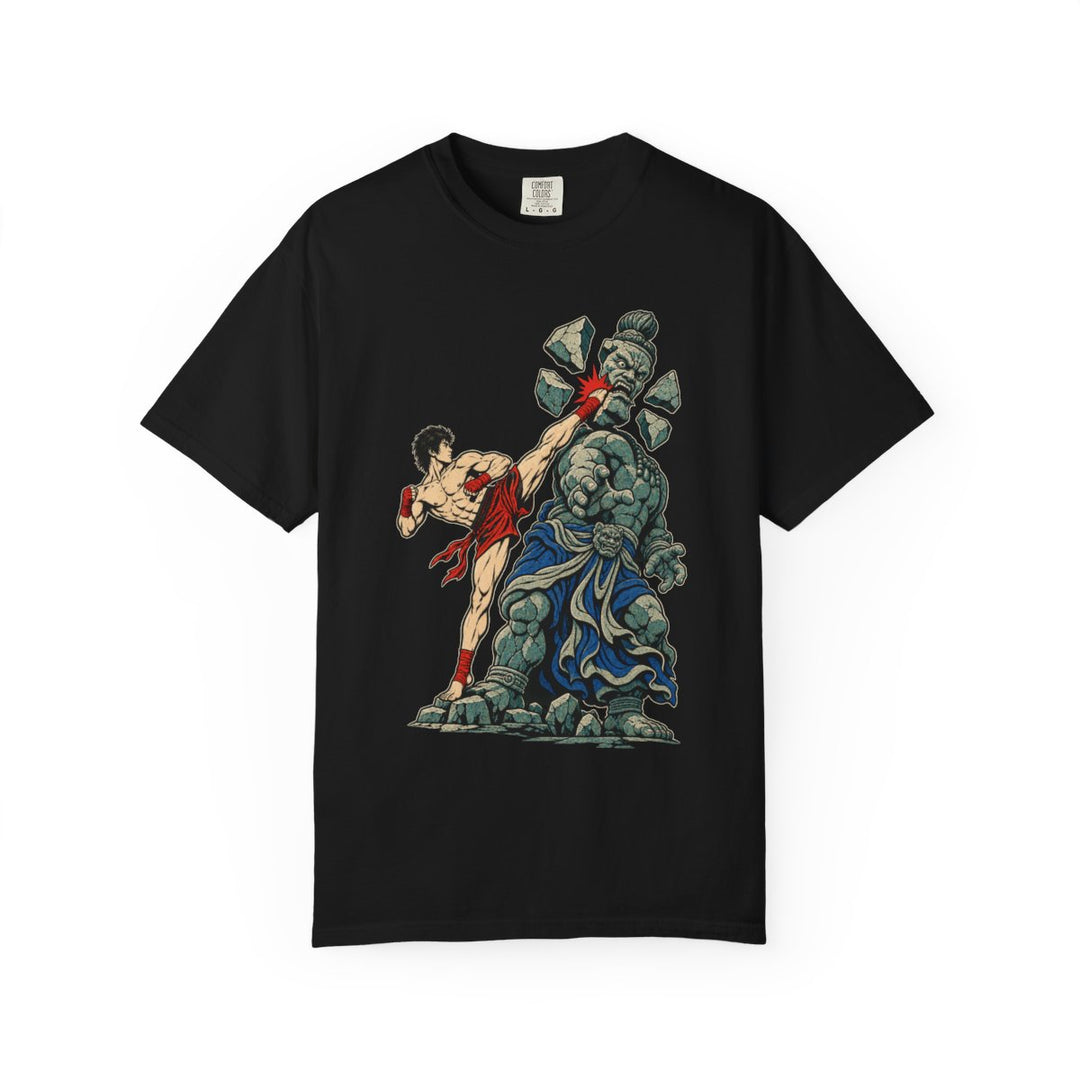 Stone Guardian Kick Front Print Tee