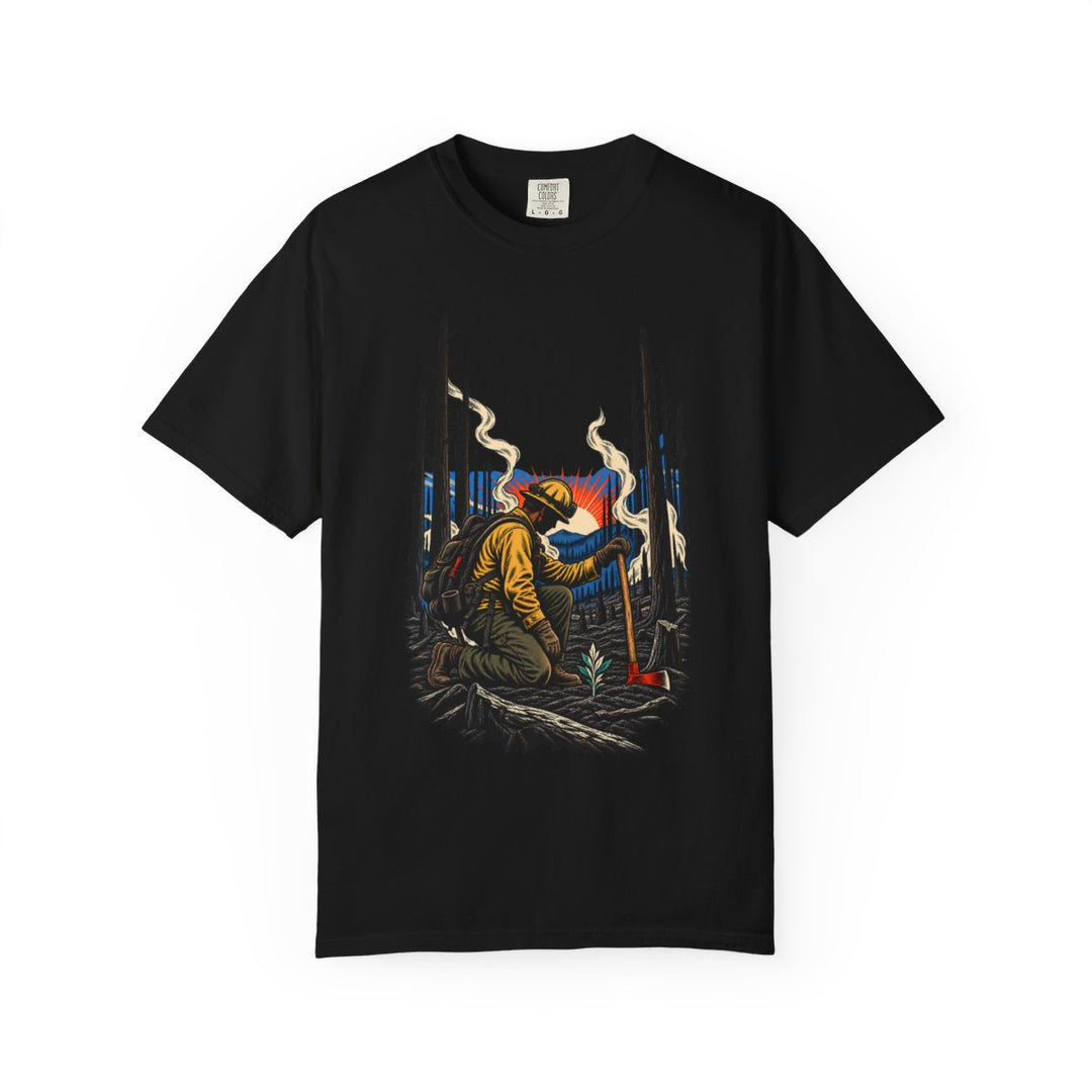 After the Black Front Print Tee