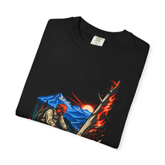 Chainsaw Dawn Front Print Tee folded front print detail