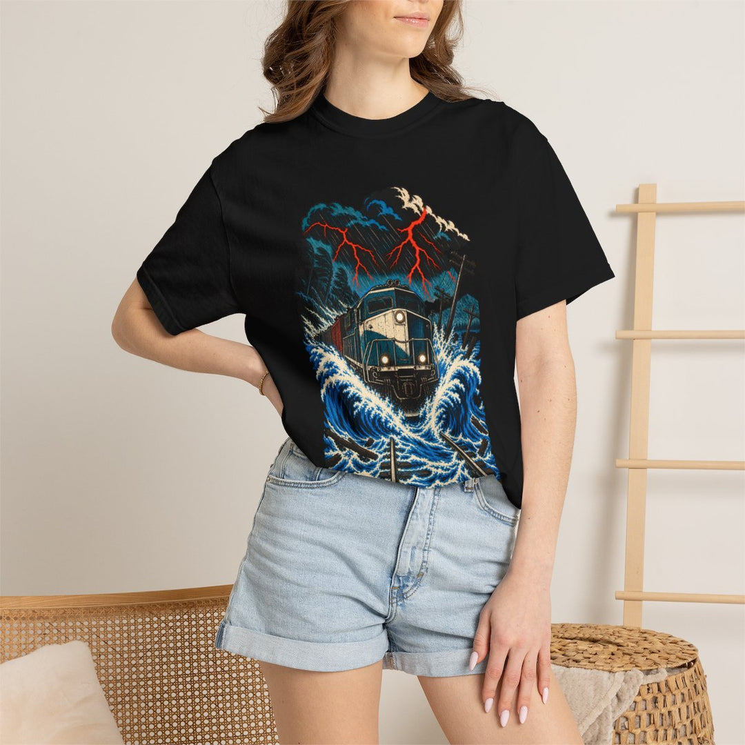 Flooded Mile Front Print Tee