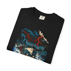 Flooded Mile Front Print Tee folded front print detail