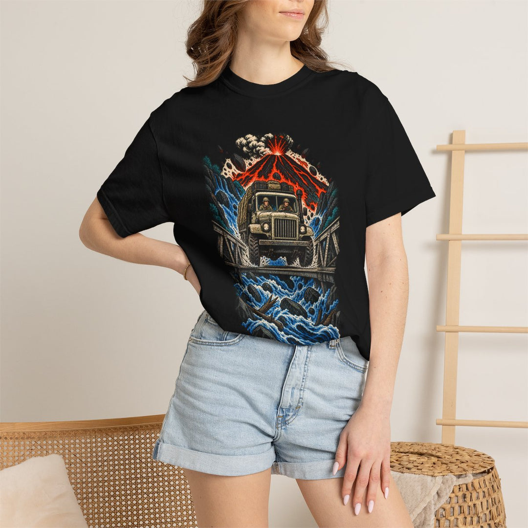 Lahar Breaker Front Print Tee