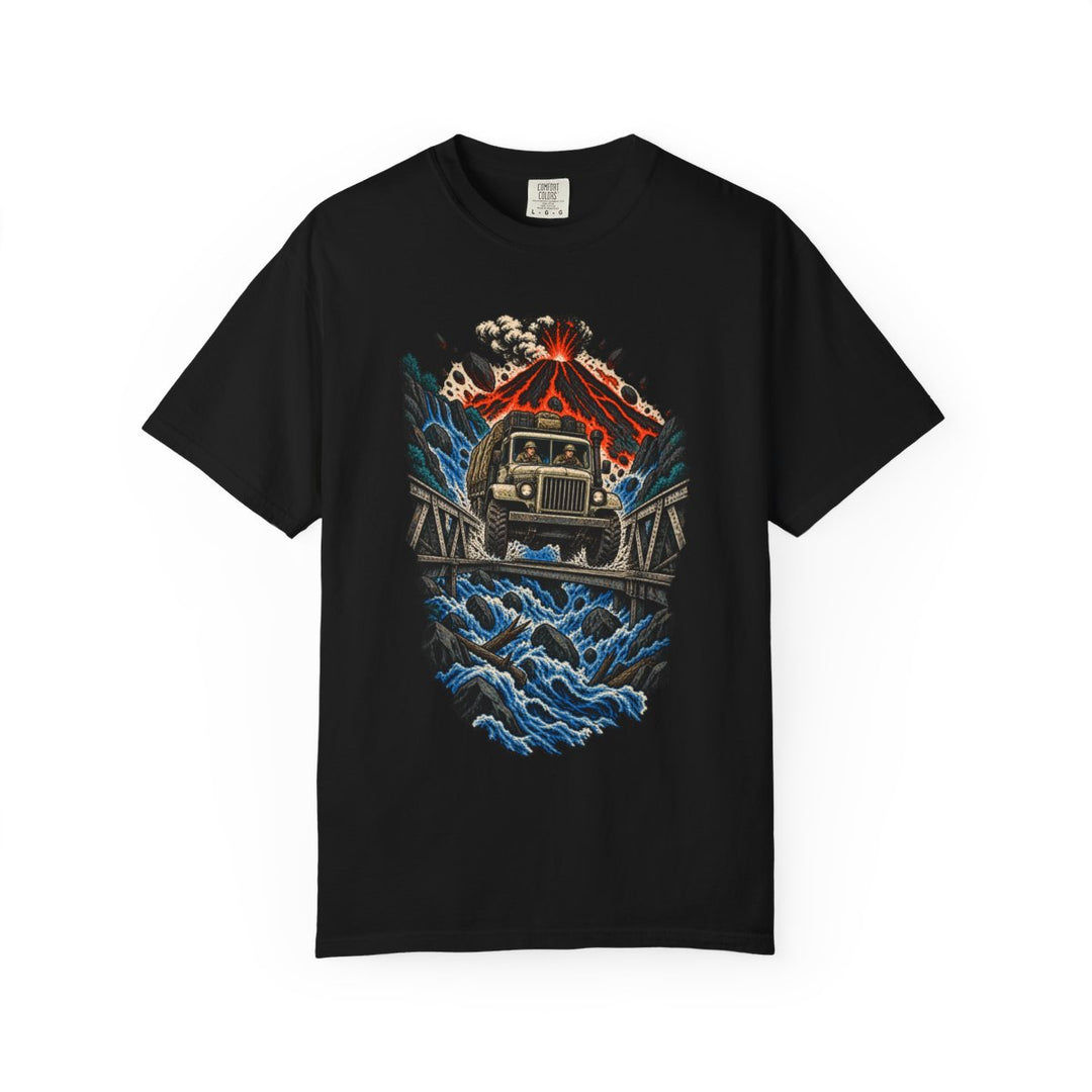 Lahar Breaker Front Print Tee