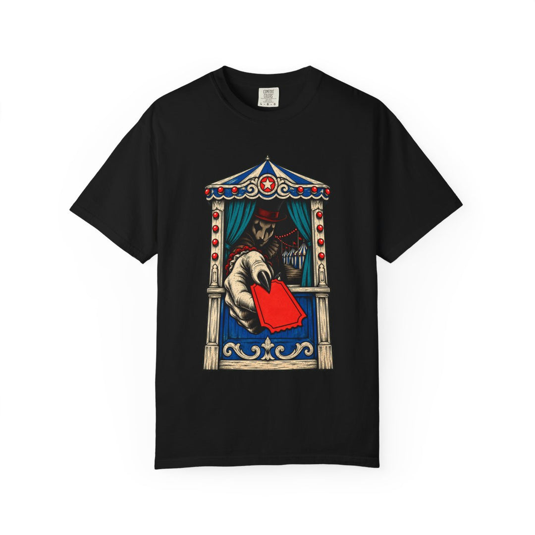 One Ticket Past Midnight Front Print Tee
