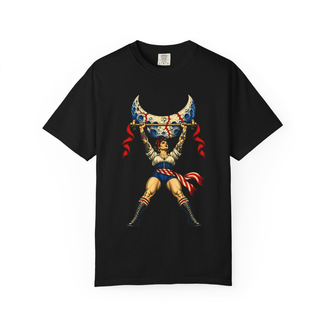 Strong Enough to Hold the Moon Front Print Tee