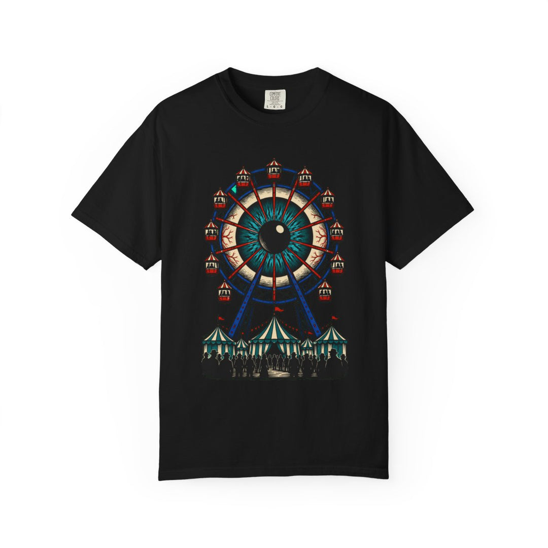 The Ferris Wheel Has an Eye Front Print Tee