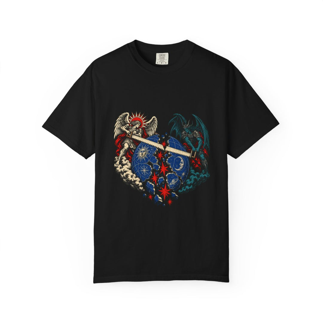Angels Saw Through Heaven Front Print Tee