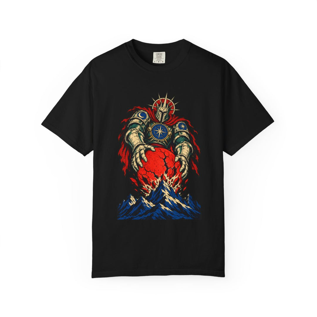 Atlas Drops the Sun Front Print Tee