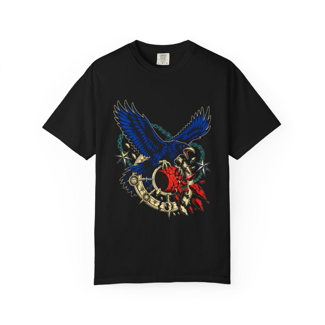 Raven Steals the Eclipse Front Print Tee
