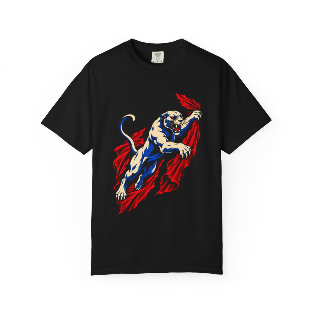 Panther Tears the Velvet Front Print Tee