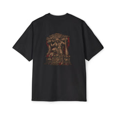 Throne of Twelve Labours — Heracles — Glory in Ruin crest on the front of the Heavy Oversized Tee